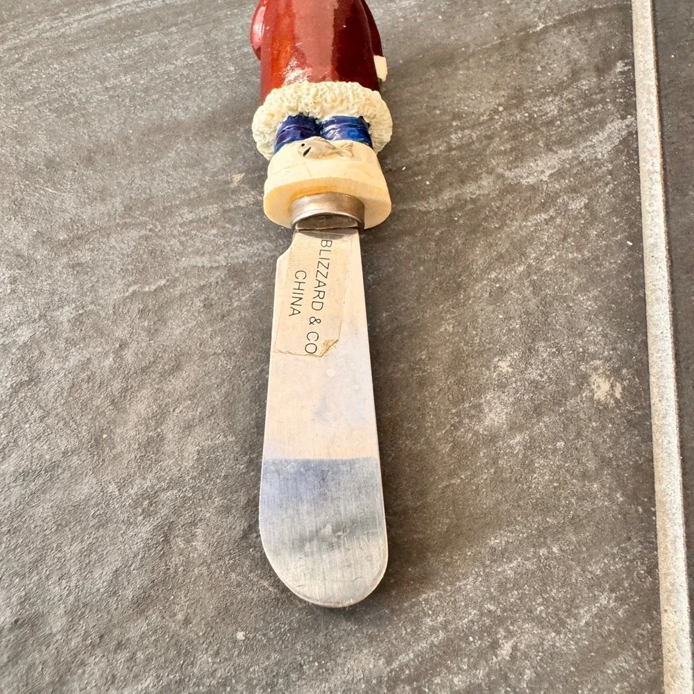 Blizzard &‎ Co. Stainless Steel Cheese Spreader Knife Winter Character Handle